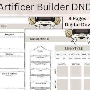 Build an Artificer Artificer Builder Artificer Guide Dnd Build an Artificer in Dnd Artificer Dnd ...