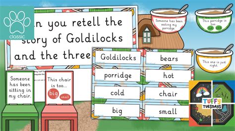 Teachers Pet Goldilocks And The Three Bears Story Retelling Tuff Tray