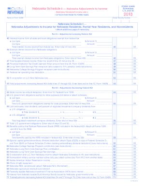 Fillable Online Form N Schedules I Ii And Iii Nebraska