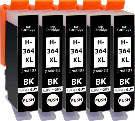 Supply Guy 5 Ink Cartridges Compatible With Hp 364 Xl Hp364 Cn684ee For Deskjet 3070a 3520 D5400