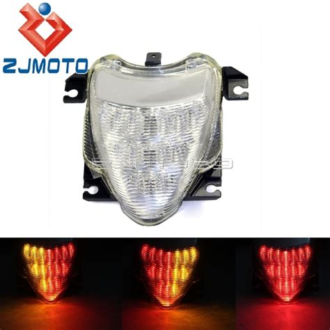 Motorcycle Integrated LED Tail Light Turn Signals Stop Lamp For Suzuki