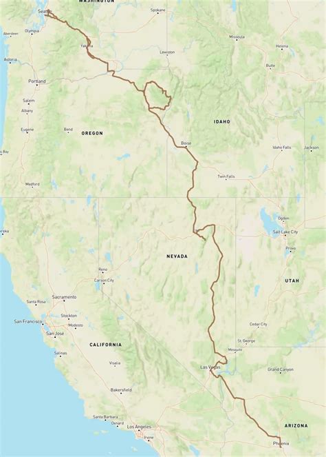 Most Scenic Route From Phoenix To Seattle Southern Afro