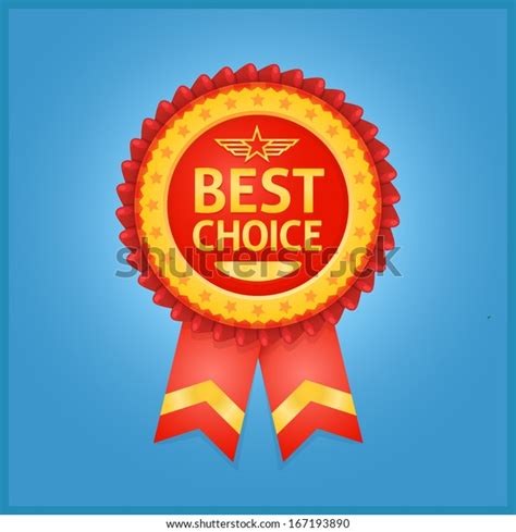 Best Choice Red Label Isolated On Stock Vector Royalty Free