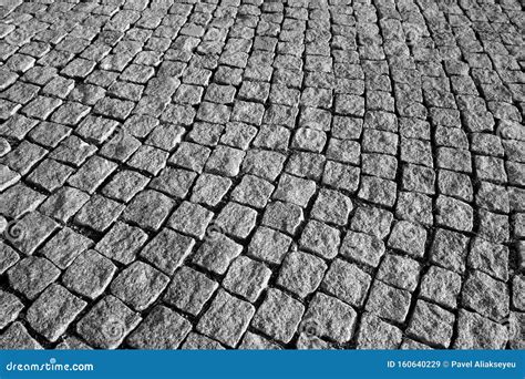 Stone Pavement Texture In Black And White Stock Image Image Of Paving