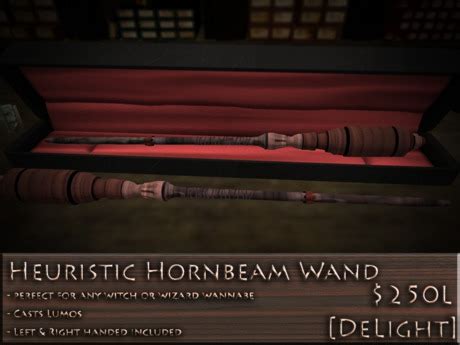 Second Life Marketplace - [DeLight] Heuristic Hornbeam Wand