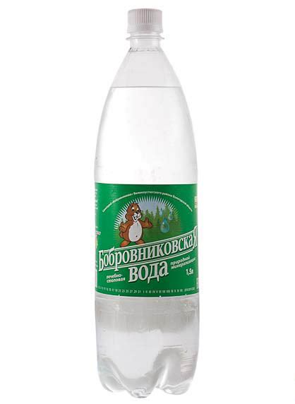 Минеральная вода Бобровниковская лечебно-столовая газированная хлоридно ...