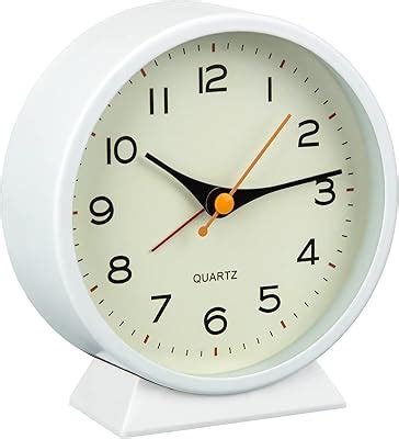 Amazon JALL Analog Alarm Clock 4 Inch Super Silent Non Ticking