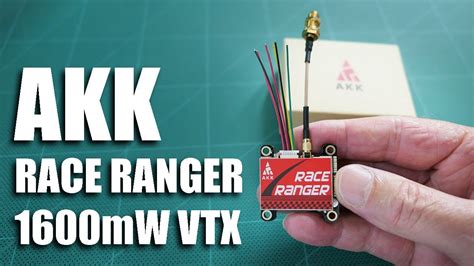 Akk Race Ranger Vtx Smart Audio Inav Youtube