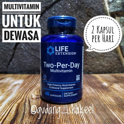 Jual Life Extension Two Per Day Multivitamin Mineral Dewasa