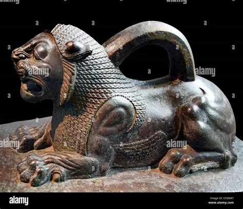 Lion Bronze Achaemenid 6th 4th C BC Hammered Iran Persian Persia