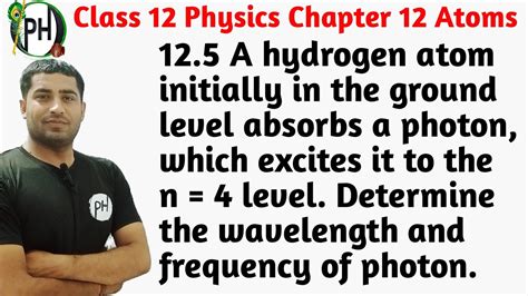 A Hydrogen Atom Initially In The Ground Level Absorbs A Photon