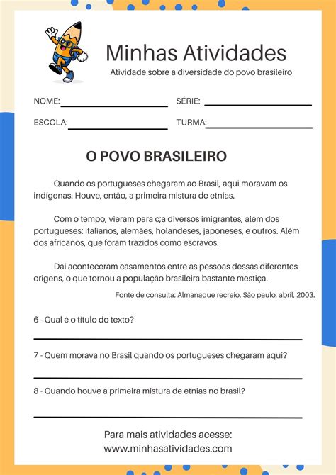 Diversidade Do Brasil Atividades Lúdicas