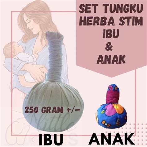 Complete Set Tungku Batu Herba Ibu Anak Sengugut Tungku Stim Herba