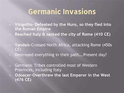 Fall of Rome. - ppt download