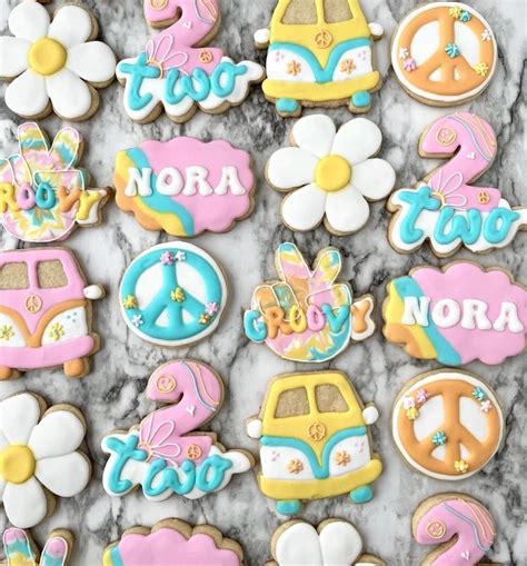 Two Groovy Second Birthday Party Cookies Artofit