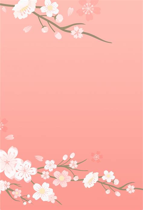 Pink Peach Flower Vector Background Wallpaper Image For Free Download ...