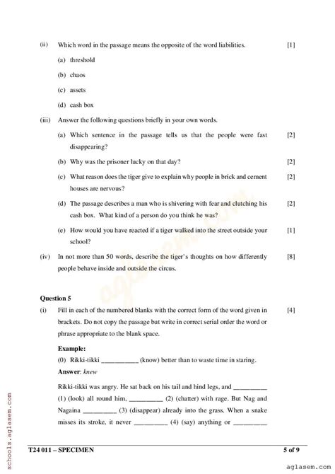 Icse 2024 Question Paper English Literature Terri Georgeta