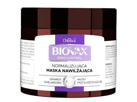 Biovax Sebocontrol Maska Nawil Aj Ca Normalizuj Ca Ulotka Dawkowanie