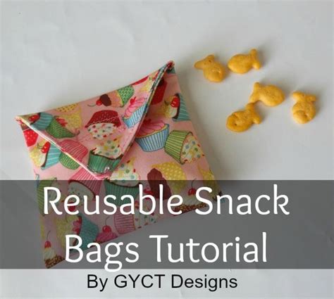 Free Reusable Snack Bag Tutorial Sew Simple Home Reusable Snack