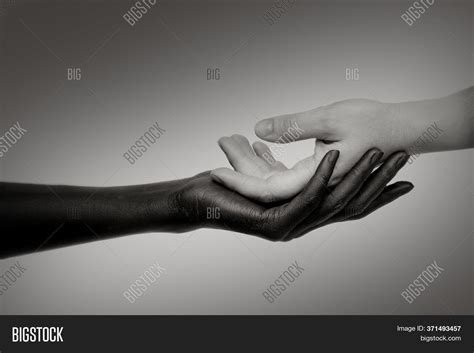 Black Hand Holds White Image & Photo (Free Trial) | Bigstock