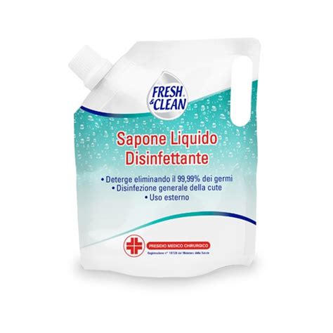 Acqua E Sapone Sicilia Fresh Clean Sapone Liquido Disinfettante Ml