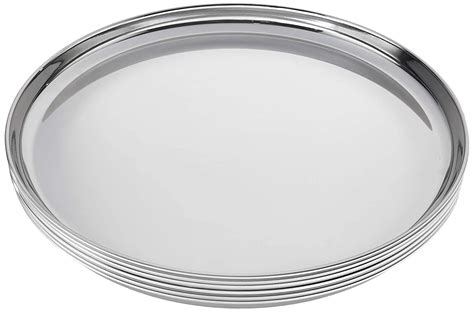 Buy Stainless Steel Dinner Plates Set Of 6 Pieces Online ₹1599 From