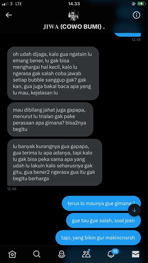 On Twitter Dia Bilang Hati Hati Kalo Ngetik Gue Jawab Lo