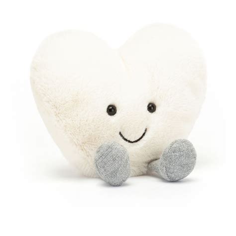 Jellycat Peluche Amusable Cœur White Smallable