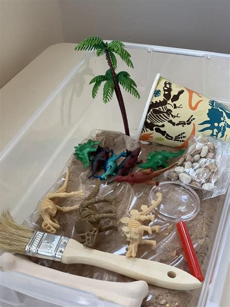 Dino Dig Sensory Bin Etsy Sensory Bins Sensory Dinosaur Bones