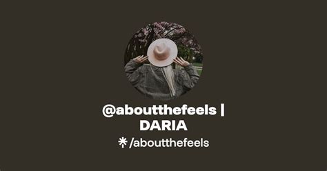 Aboutthefeels Daria Instagram Tiktok Linktree