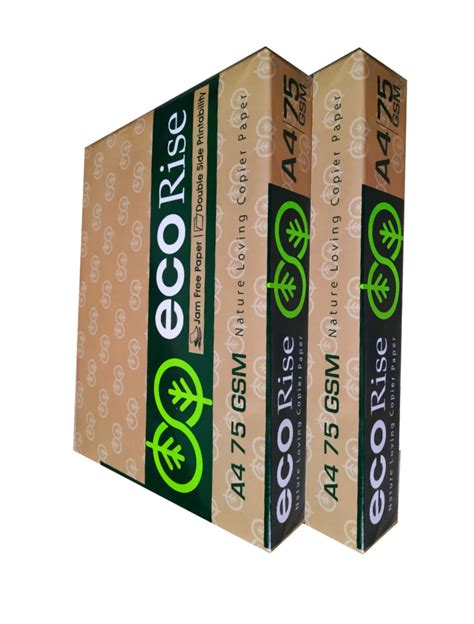 Eco Rise Printing Copy A4 Size JK Paper Eco Tree Friendly 75 GSM 500