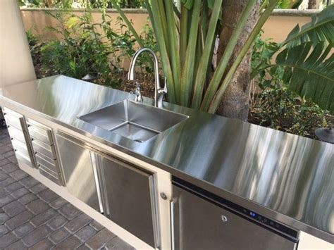 Time To Move The Party Outdoors On A Handcrafted Stainless Counter