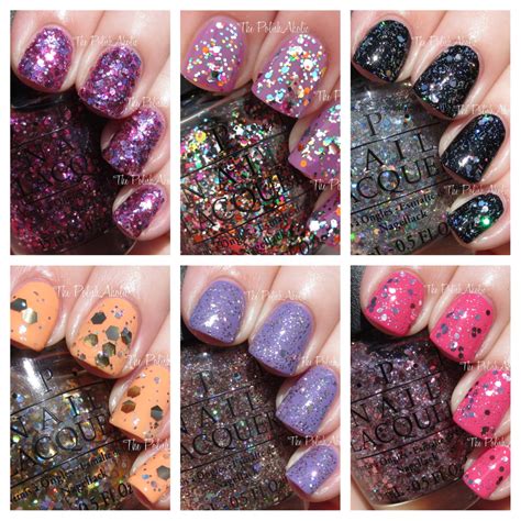 OPI Spotlight on Glitter Collection Swatches | The PolishAholic ...