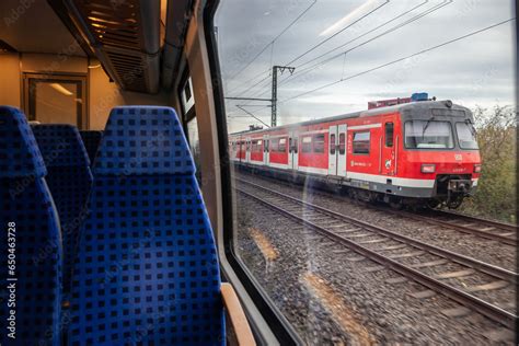 Cologne Germany November Empty Seats In A German Regional