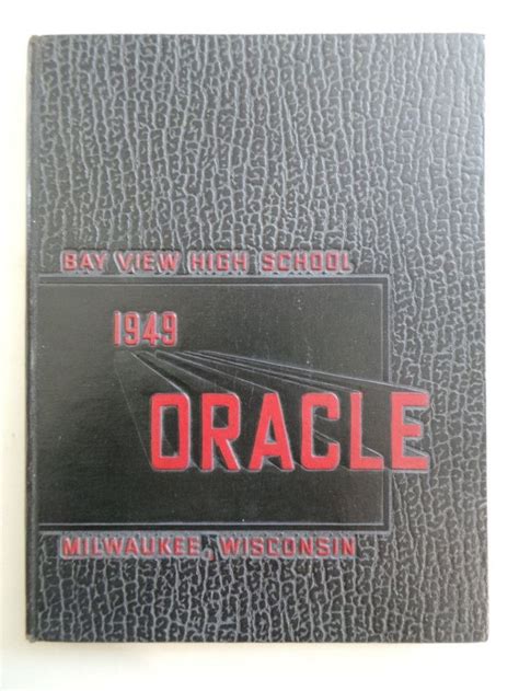 1949 Bay View High School Milwaukee Wisconsin Original YEARBOOK Annual ...