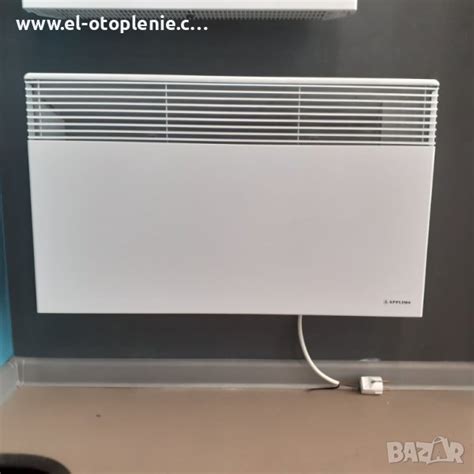 Енергоспестяващ конвектор 2000W със стойка за стена и електронен ...