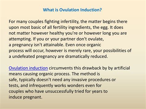 Ppt Ovulation Induction Treatment In Hyderabad Powerpoint