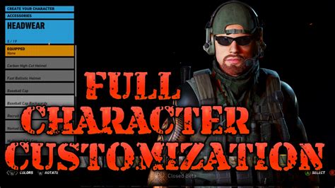 Ghost Recon Wildlands Full Character Customization Youtube