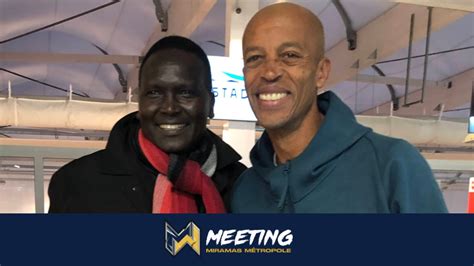 Paul Tergat Et St Phane Diagana Ambassadeur Du Meeting Au Stadium