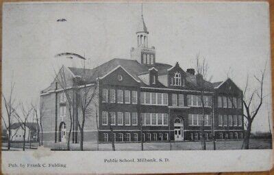 Milbank, SD 1908 Postcard: Public School - South Dakota | eBay