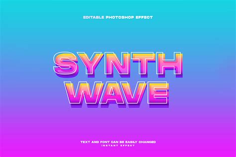 Synthwave Text Effect Graphic by Cursedesign.Inc · Creative Fabrica