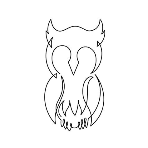 Premium Vector Vector Continuous One Line Owl Bird Illustration