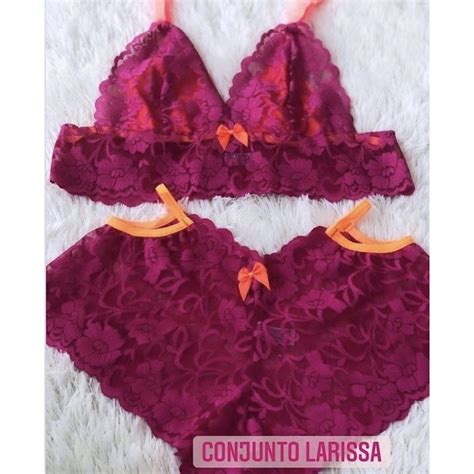 Conjunto De Lingerie Larissa Shopee Brasil