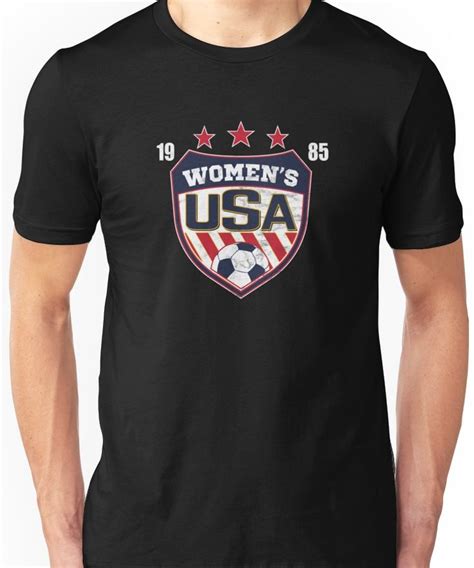 Womens Usa Soccer Shield Essential T Shirt By Fermo Shirts Usa