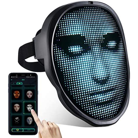 Face Transforming Led Mask Electronic Changing Facial Cover With