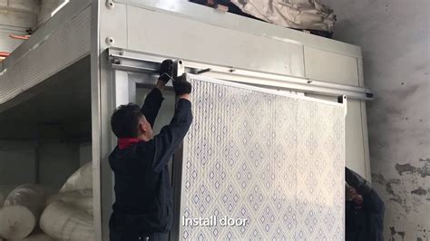 Cold Room Sliding Door Installation Youtube