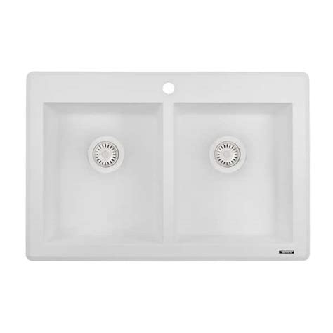 Reviews For Ruvati 33 In Double Bowl Undermount Granite Composite