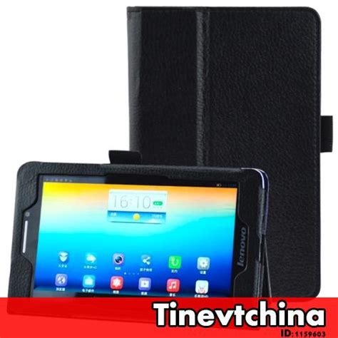 Litchi Textura Caso Capa De Couro Suporte Para Lenovo S Holder