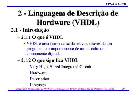 Ppt Dispositivo L Gico Program Vel Fpga Linguagem De Descri O De