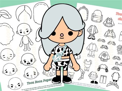 Toca Boca Printable Paper Doll